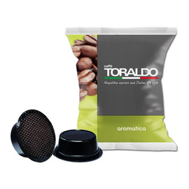 50 CAPSULE CAFFE TORALDO MISCELA AROMATICA COMPATIBILI A MODO MIO