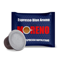 100 CAPSULE CAFFE MORENO MISCELA BLUE AROME COMPATIBILE NESPRESSO