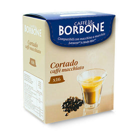 16 CAPSULE CAFFE BORBONE MISCELA CORTADO COMPATIBILI A MODO MIO®