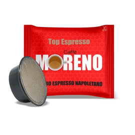 100 CAPSULE CAFFE MORENO MISCELA TOP ESPRESSO COMPATIBILE A MODO MIO